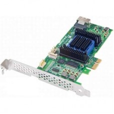 RAID-контроллер Adaptec RAID 6405E ASR-6405E Single PCI-E x1, 4-port SAS / SATA, RAID 0 / 1 / 1E / 10 / JBOD, Cache 128Mb