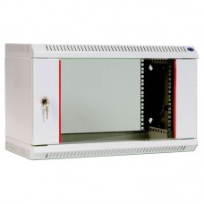 Шкаф телекоммуникационный настенный разборный 6U (600х520) дверь стекло ШРН-Э-6.500
