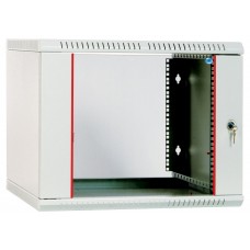 Шкаф телекоммуникационный настенный разборный 9U (600х520) дверь стекло