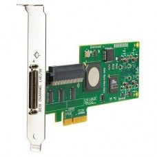 Single Channel Ultra320 SCSI Adapter (PCI-E x4, 1int, 1ext - All Srv/Wrst  for HP  and amp  Sony Tapes), incl. h/h  and amp  f/h. brckts