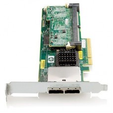HP Smart Array P411/256 MB Controller RAID 0,1,1+0,5,5+0 (8 link: 2 ext (SFF8088) ports SAS) PCI-E x8, incl. h/h  and amp  f/h. brckts