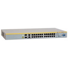 Allied Telesis 24 Port Managed Stackable Fast Ethernet Switch. Single AC Power Supply