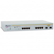 Allied Telesis 8 port 10/100/1000TX WebSmart POE switch with 2 SFP bays