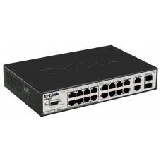 D-Link DES-3200-18,  L2 Management Switch, 16x10/100Mbps + 2 Combo 1000BASE-T/SFP