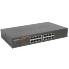 D-Link DGS-1016D/GE, Gigabit Switch, 16x10/100/1000Mbps, with Green Ethernet, Rackmount brackets 19