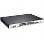 D-Link DGS-3120-24PC 24-Port Managed L2+ PoE Gigabit Switch, 20 10/100/1000BASE-T PoE ports, 4 Combo 1000BASE-T/SFP, 2x10G CX4 for stacking