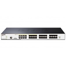 D-Link DGS-3120-24SC, Managed L2+ Gigabit Switch, 16 1000Mbit SFP ports, 8 Combo 10/100/1000BASE-T/SFP, 2x10G CX4 for stacking
