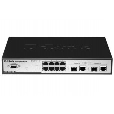 D-Link DGS-3200-10,  Managed L2 Gigabit Switch, 8x10/100/1000BASE-T, 2xCombo 1000BASE-T/SFP