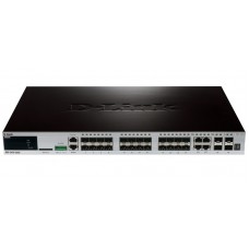 D-Link DGS-3420-28SC L2+ Stackable Management Switch (24-ports SFP + 4 Combo 10/100/1000Base-T/SFP +  4-ports SFP+)