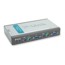 D-Link DKVM-4K, 4-port KVM switch, PS/2, KVM Cable x 2