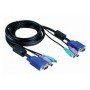 D-Link DKVM-CB, Cable Kit for DKVM Products, PS/2 keyboard cable, PS/2 mouse cable, Monitor cable, 1.8m