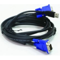 D-Link DKVM-CU3, Cable for KVM Products, 2 in 1 USB KVM Cable, 3m (10ft)