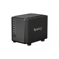Synology DiskStation DS411slim 1,6GhzCPU/256Mb/RAID0,1,10,5,5+spare,6/up to 4HDDs SATA 2,5'/2xUSB/1eSATA/1GigEth/iSCSI/1xIPcam(up to 8)/1xPS