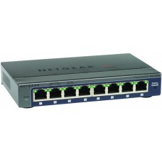 70 8-port 10/100/1000 Mbps ProSafe Plus switch with external power supply and Green features, managed via GUI