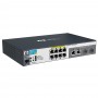 HP 2520-8G-PoE Switch (8 ports 10/100/1000 PoE + 2 10/100/1000 or 2 SFP, Managed, Layer 2, Fanless design)