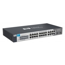 HP 1410-24G Switch (22 ports 10/100/1000 +2 10/100/1000 or 2Gbics ,Fanless, Unmanaged)(repl. for J4868A, JD022A)
