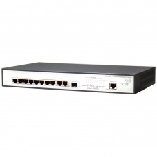 HP 1905-10G-PoE Switch (9 ports 10/100/1000 RJ45 + 1x1000 RJ45/SFP, PoE 62Wmax, managed L2, 19')
