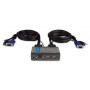 D-Link KVM-221, 2 port USB  KVM Switch with built in cables, Audio Support