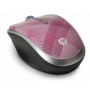 Mouse HP Wireless Optical (Raspberry Plaid) pink cons