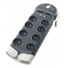 APC Performance AUDIO-VIDEO SurgeArrest 8 outlets with Phone  and amp  CoaxProtection 230V Russia, Silver (3,0m)