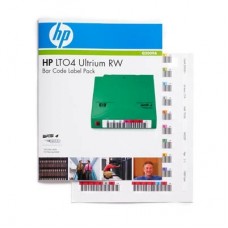 HP Ultrium4 1.6TB bar code label pack (100 data + 10 cleaning) for C7974A (for libraries  and amp  autoloaders)